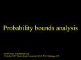 Probability bounds analysis PowerPoint PPT Presentation