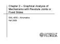 Chapter 2 Graphical Analysis of Mechanisms with Revolute Joints or Fixed Slides PowerPoint PPT Presentation