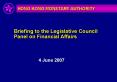 Hong Kong Economic and Monetary Developments and Prospects PowerPoint PPT Presentation