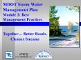 MDOT Storm Water Management Plan Module 2: Best Management Practices PowerPoint PPT Presentation