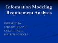 Information Modeling Requirement Analysis PowerPoint PPT Presentation