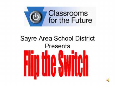 Sayre Area School District Presents