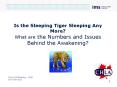 Is the Sleeping Tiger Sleeping Any More What are the Numbers and Issues Behind the Awakening PowerPoint PPT Presentation