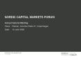 NORDIC CAPITAL MARKETS FORUM PowerPoint PPT Presentation