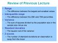 Review of Previous Lecture PowerPoint PPT Presentation