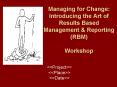 Managing for Change: Introducing the Art of Results Based Management PowerPoint PPT Presentation