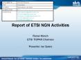 Report of ETSI NGN Activities PowerPoint PPT Presentation