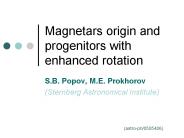 Magnetars origin and progenitors with enhanced rotation