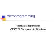 Microprogramming