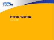 Investor Meeting