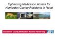 Optimizing Medication Access for Hunterdon County Residents in Need PowerPoint PPT Presentation