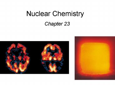 Nuclear Chemistry