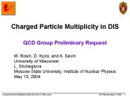Charged Particle Multiplicity in DIS