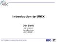Introduction to UNIX PowerPoint PPT Presentation