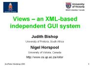 Views an XMLbased independent GUI system