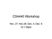 CS4440 Workshop