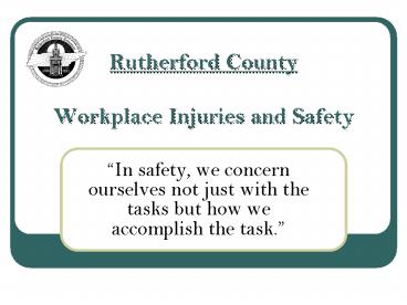 Rutherford County Workplace Injuries and Safety