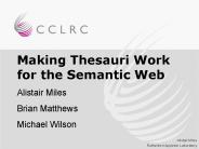 Making Thesauri Work for the Semantic Web
