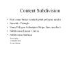 Content Subdivision PowerPoint PPT Presentation