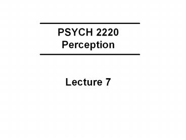 PSYCH 2220