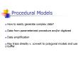 Procedural Models PowerPoint PPT Presentation