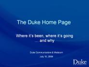 The Duke Home Page