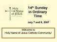 14th Sunday in Ordinary Time PowerPoint PPT Presentation
