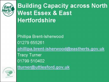 Building Capacity across North West Essex