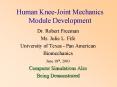 Human KneeJoint Mechanics Module Development PowerPoint PPT Presentation