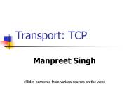 Transport: TCP