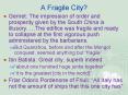 A Fragile City? PowerPoint PPT Presentation