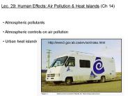 Lec. 29: Human Effects: Air Pollution