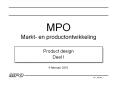 MPO Markt en productontwikkeling PowerPoint PPT Presentation