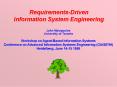 RequirementsDriven Information System Engineering PowerPoint PPT Presentation