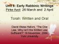 Torah: Written and Oral PowerPoint PPT Presentation