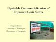 Equitable Commercialization of Improved Cook Stoves PowerPoint PPT Presentation
