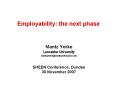 Employability: the next phase PowerPoint PPT Presentation