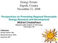 Perspectives on Promoting Regional Renewable Energy Research and Development PowerPoint PPT Presentation
