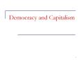 Democracy and Capitalism PowerPoint PPT Presentation