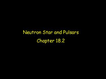 Chapter23 Neutron Stars