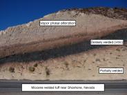 Miocene welded tuff near Shoshone, Nevada