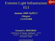 Extreme Light Infrastructure ELI
