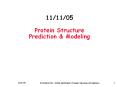 11/11/05  Protein Structure Prediction PowerPoint PPT Presentation
