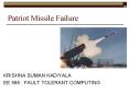 Patriot Missile Failure PowerPoint PPT Presentation