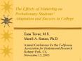 The Effects of Mattering on Probationary Students Adaptation and Success in College PowerPoint PPT Presentation