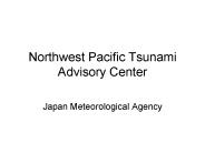Northwest Pacific Tsunami Advisory Center