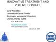 INNOVATIVE TREATMENT AND VOLUME CONTROL PowerPoint PPT Presentation