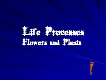 Life Processes