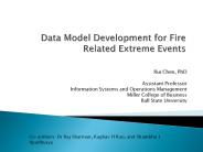 Data Model Development for Fire Related Extreme Events