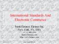 International Standards And Electronic Commerce PowerPoint PPT Presentation